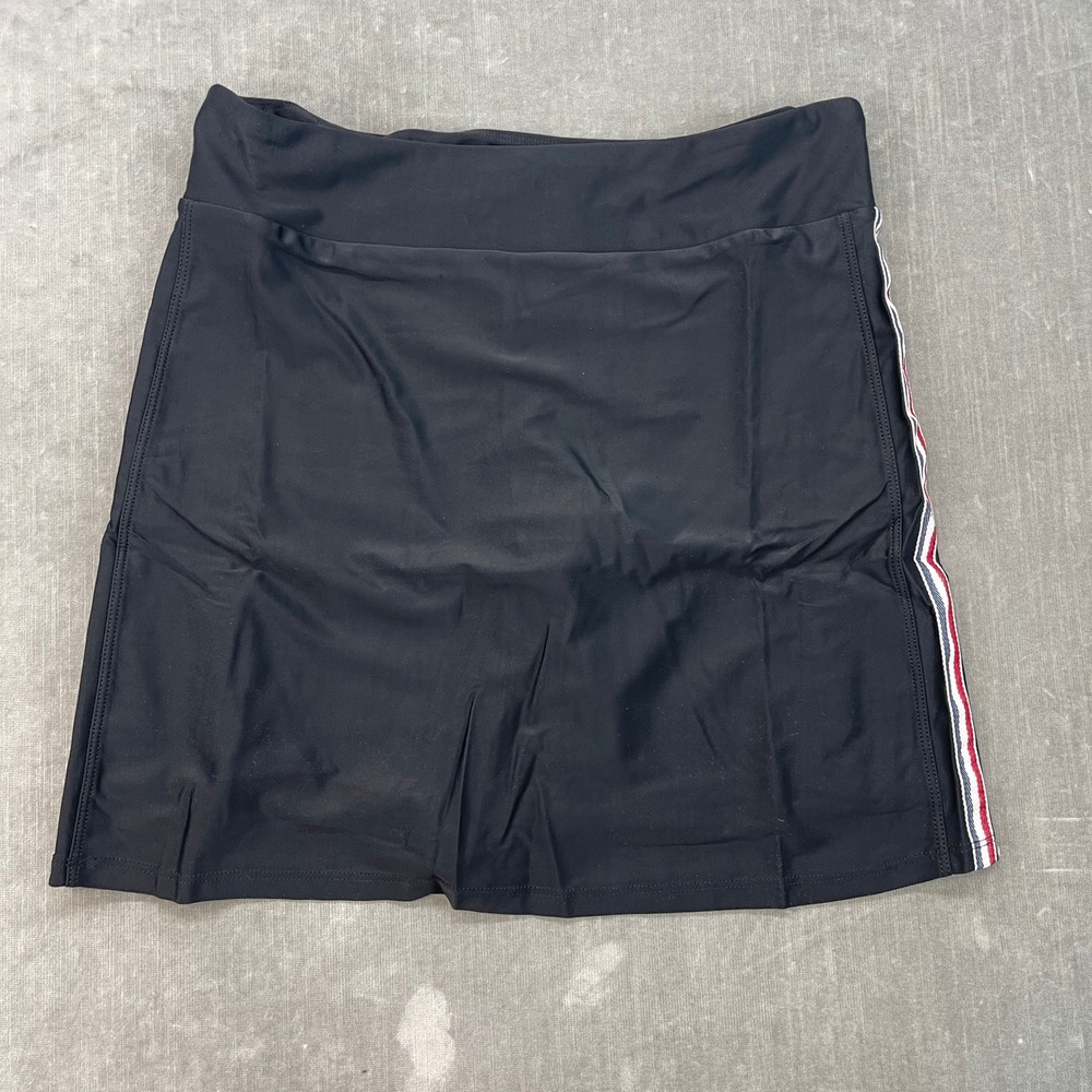 Movetes Women S Black‎ Zada Proformance Skort SF1902 Side Stripe Athletic Golf